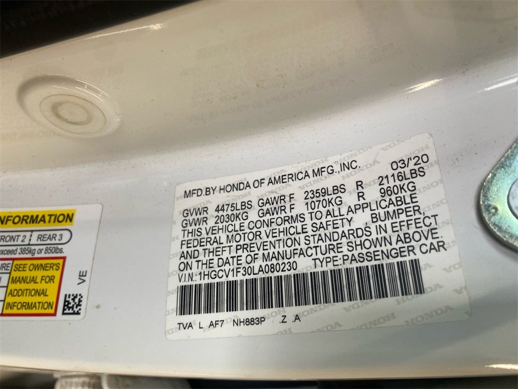 2020 Honda Accord Sport