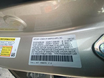 2020 Honda Accord EX