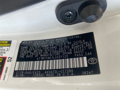 2020 Toyota CAMRY SE