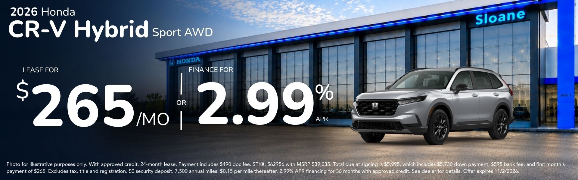 2026 Honda CR-V Hybrid Deals