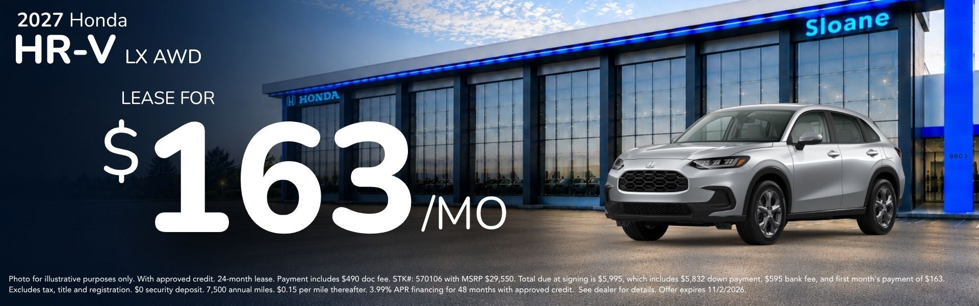 2027 Honda HR-V Deal